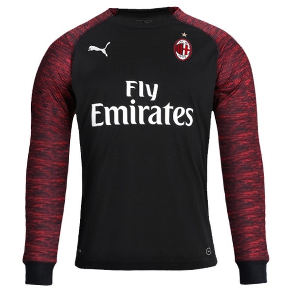 Camiseta AC Milan Replica Tercera Ropa ML 2018/19 Negro